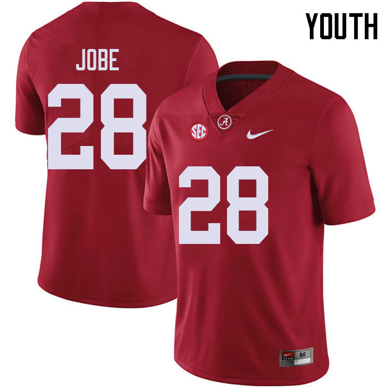 Youth #28 Josh Jobe Alabama Crimson Tide College Football Jerseys Sale-Red